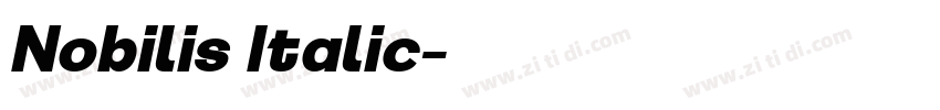 Nobilis Italic字体转换